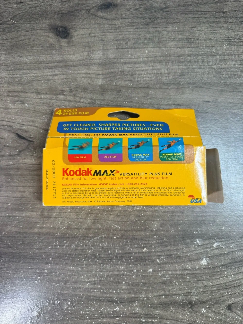 Kodak Max Versatility Plus 24 Film 400 (3 Rolls)